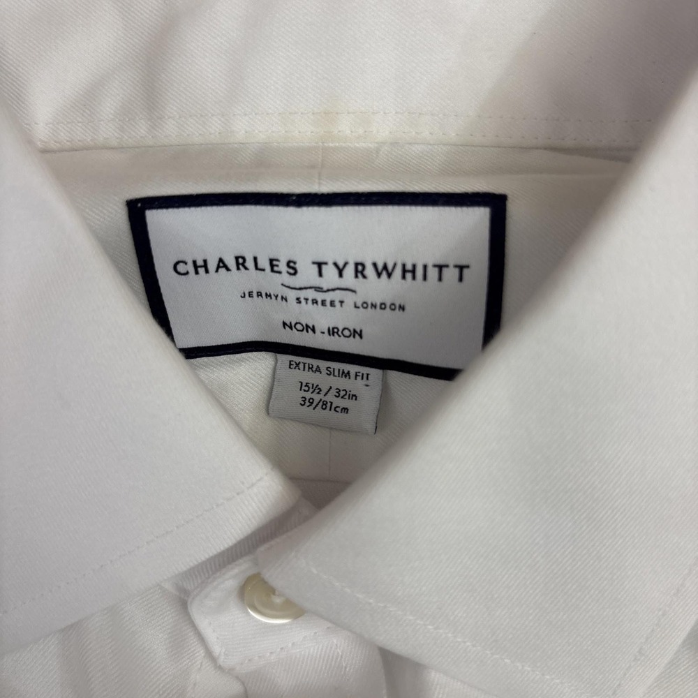 Charles Tyrwhitt Dress Shirt Extra Slim Fit Non Iron Lot Of 6 Mens 15.5 32/33 - Picture 7 of 16